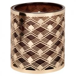 Maisons Du Monde Bougies Bougie Parfumée En Métal Doré Et Verre Rose