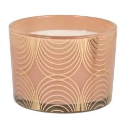 Maisons Du Monde Bougies Bougie Parfumée En Verre à Motifs Dorés 320g