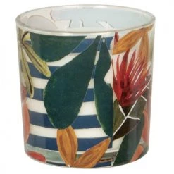 Maisons Du Monde Bougies Bougie Parfumée En Verre Imprimé Feuilles 430g