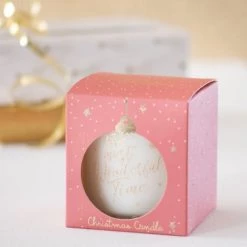 Maisons Du Monde Décorations Lumineuses De Noël Bougie Parfumée En Verre Imprimé Rose Et Doré -Bougeoirs Soldes Magasin bougie parfumee en verre imprime rose et dore 1000 6 35 208766 3