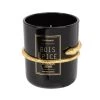 Maisons Du Monde Bougies Bougie Parfumée En Verre Noir Et Ornement Serpent En Métal Doré, 150g