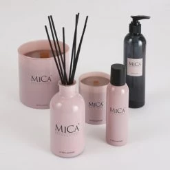 Mica Decorations Bougies Bougie Parfumée En Verre Rose -Bougeoirs Soldes Magasin bougie parfumee en verre rose 4