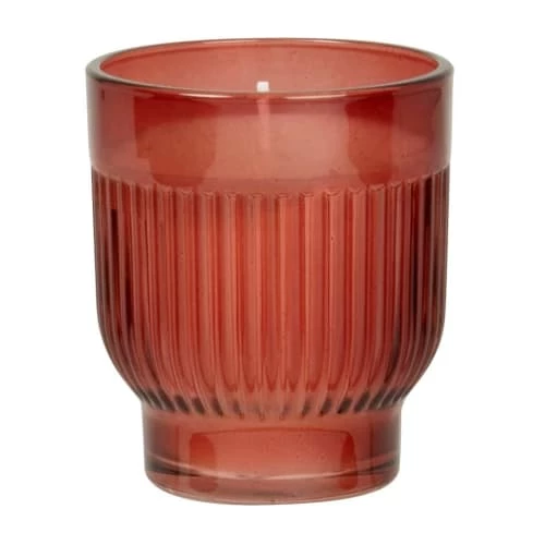 Maisons Du Monde Bougies Bougie Parfumée En Verre Strié Rouge 130g 3 Maisons Du Monde Bougies Bougie Parfumée En Verre Strié Rouge 130g