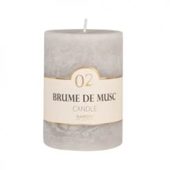 Maisons Du Monde Bougies Bougie Parfumée Grise H10, 330g - Lot De 2