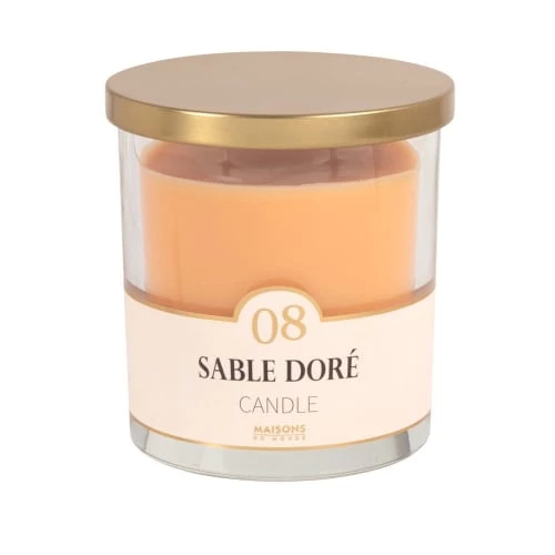 Maisons Du Monde Bougies Bougie Parfumée Jaune En Verre H11, 400g 3 Maisons Du Monde Bougies Bougie Parfumée Jaune En Verre H11, 400g