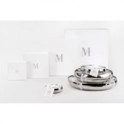 LANADECO Bougies Bougie Parfumée Métal Argent D28cm -Bougeoirs Soldes Magasin bougie parfumee metal argent d28cm 2