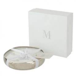 LANADECO Bougies Bougie Parfumée Métal Argent D28cm