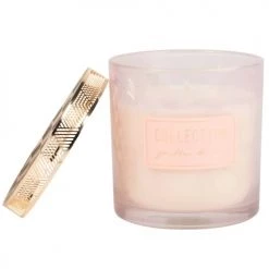 Maisons Du Monde Décorations à Poser De Noël Bougie Parfumée Rose En Verre Et Métal Doré 350g -Bougeoirs Soldes Magasin bougie parfumee rose en verre et metal dore 350g 1000 14 1 190159 2