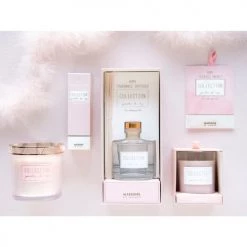 Maisons Du Monde Décorations à Poser De Noël Bougie Parfumée Rose En Verre Et Métal Doré 350g -Bougeoirs Soldes Magasin bougie parfumee rose en verre et metal dore 350g 1000 14 1 190159 4