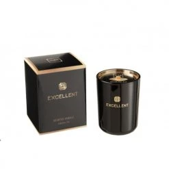 LANADECO Bougies Bougie Parfumée Siberia Fir Noire 50h