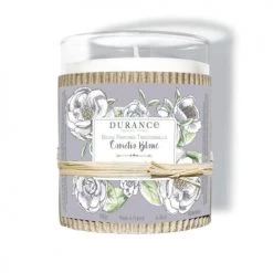 Durance Bougies Bougie Parfumée Traditionnelle Camélia Blanc 180g