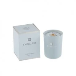 LANADECO Bougies Bougie Parfumée Verre Bleu Clair 50h H12,2cm