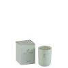 LANADECO Bougeoirs Bougie Parfumée Verre Menthe 50h