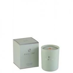 LANADECO Bougeoirs Bougie Parfumée Verre Menthe 80h