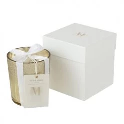 LANADECO Bougies Bougie Parfumée Verre Or H11,4cm