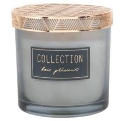 Maisons Du Monde Décorations à Poser De Noël Bougie Parfumée Corail En Verre Et Métal Doré, 350g -Bougeoirs Soldes Magasin bougie parfumee vert en verre 350g 1000 11 39 190156 1 1