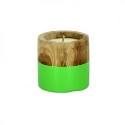 Pirouette Paris Bougies Bougie Pot En Teck Vert D40