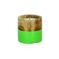 Pirouette Paris Bougies Bougie Pot En Teck Vert D40 -Bougeoirs Soldes Magasin bougie pot en teck vert d40 5
