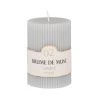 Maisons Du Monde Bougies Bougie Striée Parfumée Grise H10, 340g - Lot De 2 -Bougeoirs Soldes Magasin bougie striee parfumee grise h10 340g 1000 5 13 221413 1
