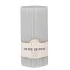 Maisons Du Monde Bougies Bougie Striée Parfumée Grise H15, 500g -Bougeoirs Soldes Magasin bougie striee parfumee grise h15 500g 1000 12 27 221386 1