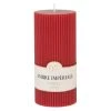 Maisons Du Monde Bougies Bougie Striée Parfumée Rouge H15, 500g