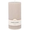 Maisons Du Monde Bougies Bougie Striée Parfumée Taupe H18, 1000g