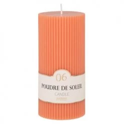 Maisons Du Monde Bougies Bougie Striée Parfumée Terracotta H15, 500g