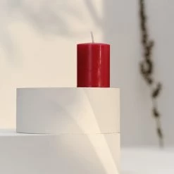 Bougies La Française Bougies Bougie Votive 10h Rouge Intemporel -Bougeoirs Soldes Magasin bougie votive 10h rouge intemporel 1