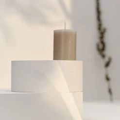 Bougies La Française Bougies Bougie Votive 10h Taupe Intemporel -Bougeoirs Soldes Magasin bougie votive 10h taupe intemporel 1