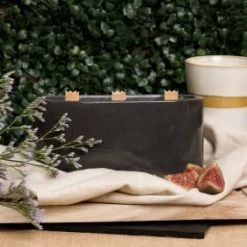 Junny Bougies Bougie Xxl En Béton Anthracite Parfum Fleur De Coton -Bougeoirs Soldes Magasin bougie xxl en beton anthracite parfum fleur de coton 2