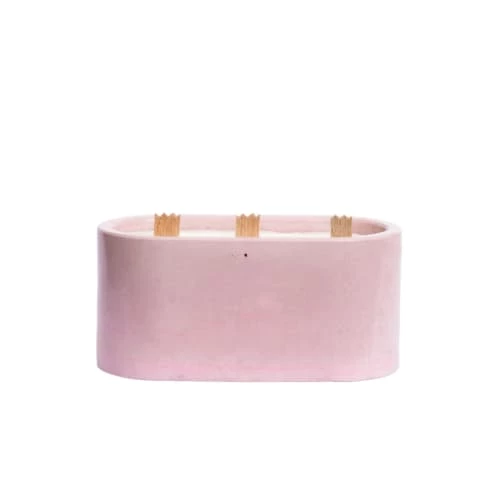 Junny Bougies Bougie Xxl En Béton Rose Pastel Parfum Fleur De Coton 3 Junny Bougies Bougie Xxl En Béton Rose Pastel Parfum Fleur De Coton