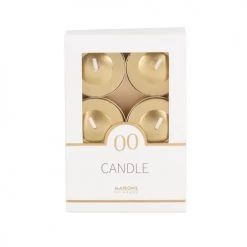 Maisons Du Monde Bougies Chauffe-plat Dorées (x6) - Lot De 3