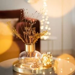 Maisons Du Monde Décorations Lumineuses De Noël Bougies Parfumées En Verre Teinté Doré Et Ivoire 135g -Bougeoirs Soldes Magasin bougies parfumees en verre teinte dore et ivoire 135g 1000 1 27 208676 4