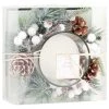 Maisons Du Monde Décorations Lumineuses De Noël Centre De Table Noël Avec Bougie Non Parfumée Blanche -Bougeoirs Soldes Magasin centre de table noel avec bougie non parfumee blanche 1000 5 24 228927 1