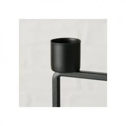 Wadiga Bougeoirs Chandelier 4 Branches Métal Noir - 15x15x17cm -Bougeoirs Soldes Magasin chandelier 4 branches metal noir 15x15x17cm 2