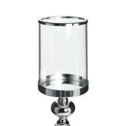 Beliani Bougeoirs Chandelier Argenté -Bougeoirs Soldes Magasin chandelier argente 2