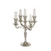 Wadiga Bougeoirs Chandelier Argenté à 5 Branches 26cm -Bougeoirs Soldes Magasin chandelier argente a 5 branches 26cm