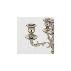 Wadiga Bougeoirs Chandelier Argenté à 5 Branches 26cm -Bougeoirs Soldes Magasin chandelier argente a 5 branches 26cm 4