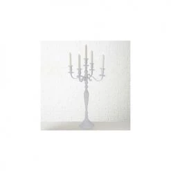 Wadiga Bougeoirs Chandelier Baroque Blanc H77cm -Bougeoirs Soldes Magasin chandelier baroque blanc h77cm 2