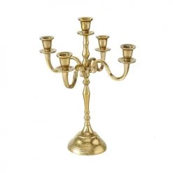 Wadiga Bougeoirs Chandelier Baroque Doré Victoria H40cm