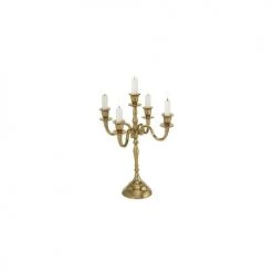 Wadiga Bougeoirs Chandelier Baroque Doré Victoria H40cm -Bougeoirs Soldes Magasin chandelier baroque dore victoria h40cm 5