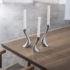 Georg Jensen Bougeoirs Chandelier Cobra Métal Argent M -Bougeoirs Soldes Magasin chandelier cobra metal argent m 2