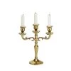 Wadiga Bougeoirs Chandelier Doré à 3 Branches 26cm -Bougeoirs Soldes Magasin chandelier dore a 3 branches 26cm