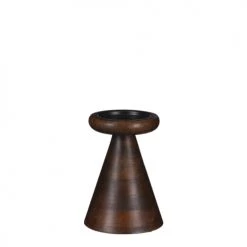 Mica Decorations Bougeoirs Chandelier En Bois De Manguier Brun Foncé H17