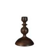 Mica Decorations Bougeoirs Chandelier En Bois De Manguier Brun Foncé H22 -Bougeoirs Soldes Magasin chandelier en bois de manguier brun fonce h22