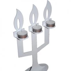 Fenel & Arno Bougeoirs Chandelier En Métal Blanc -Bougeoirs Soldes Magasin chandelier en metal blanc 2