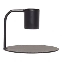 Hubsch Bougeoirs Chandelier En Métal Noir