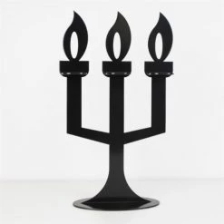 Fenel & Arno Bougeoirs Chandelier En Métal Noir -Bougeoirs Soldes Magasin chandelier en metal noir 5