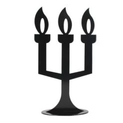 Fenel & Arno Bougeoirs Chandelier En Métal Noir -Bougeoirs Soldes Magasin chandelier en metal noir 6