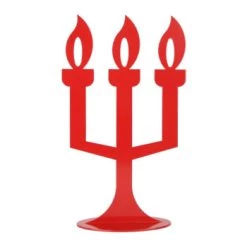 Fenel & Arno Bougeoirs Chandelier En Métal Rouge -Bougeoirs Soldes Magasin chandelier en metal rouge 6